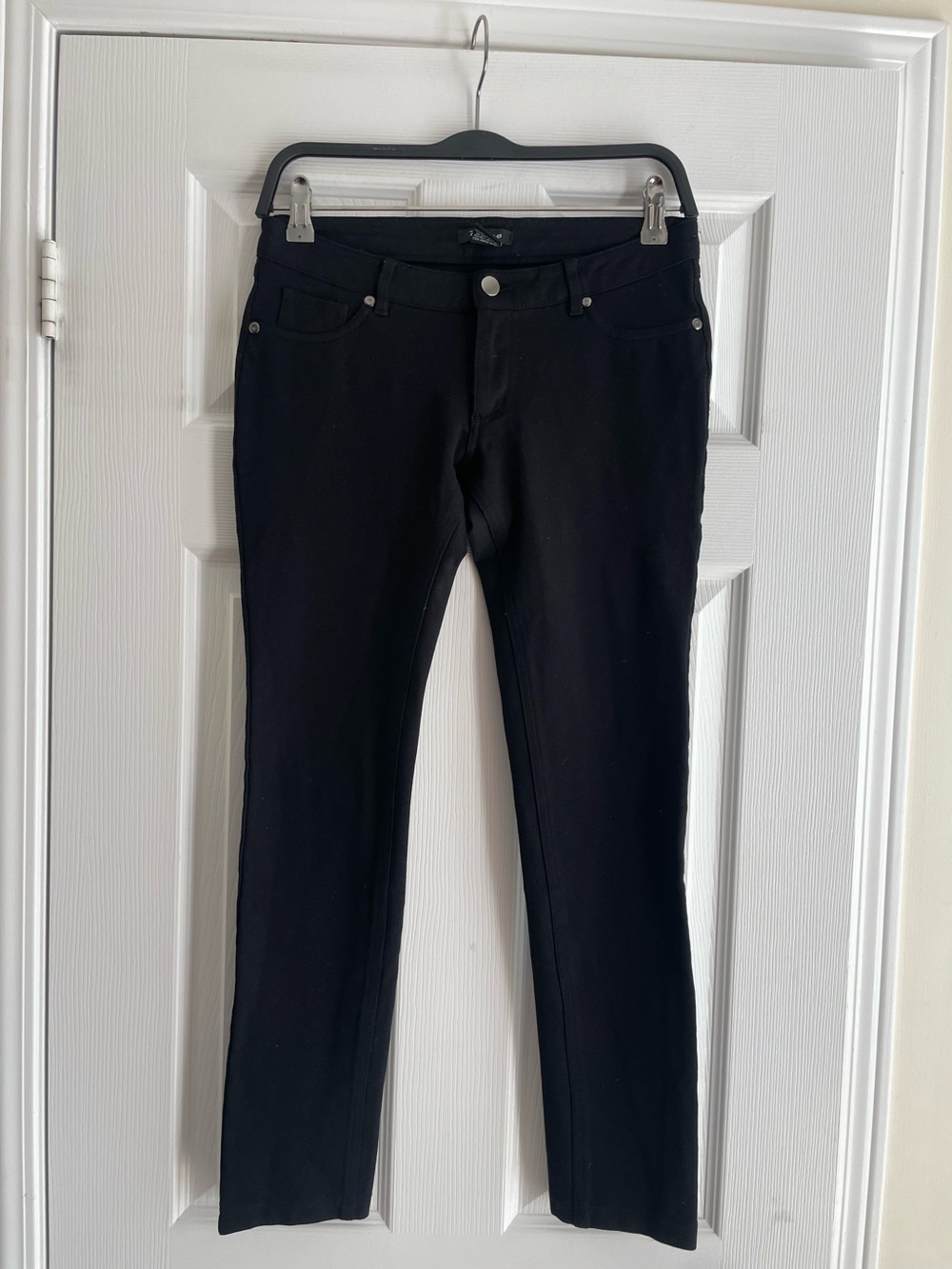 BNWOT Black Rayon Blend Straight Leg Pants